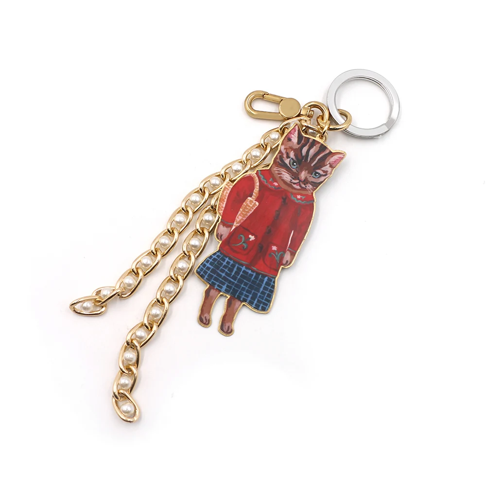 Cat meow keychain